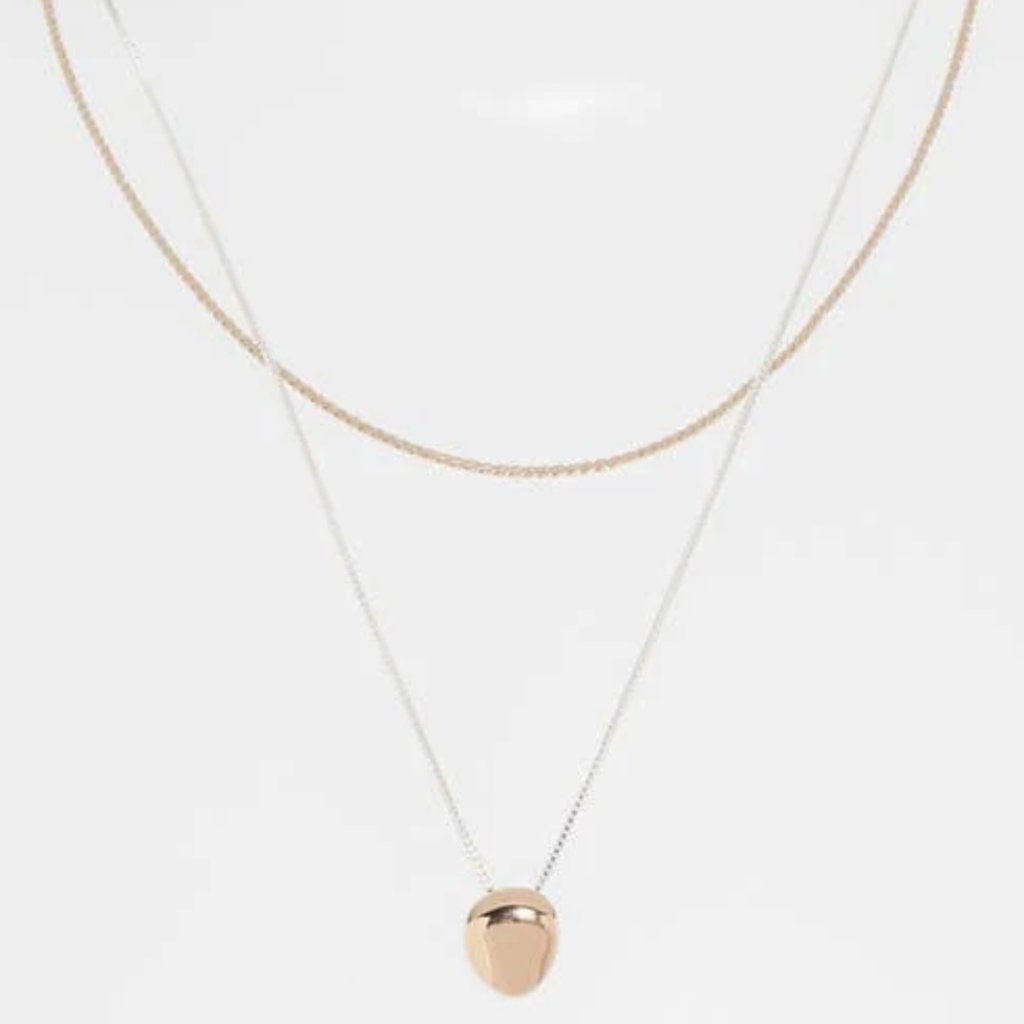 Jenny Bird A-Line Layered Necklace In Two-Tone - GoldSilver 85$